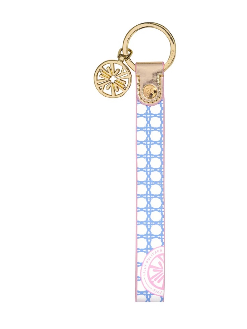 Brand New Lilly Pulitzer Keychain Keyfob in Blue Canning